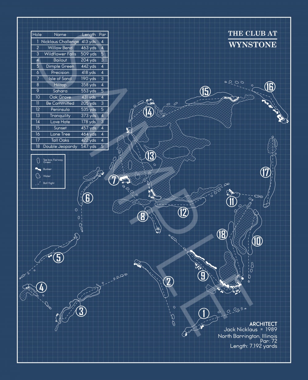 The Club at Wynstone Blueprint (Print)
