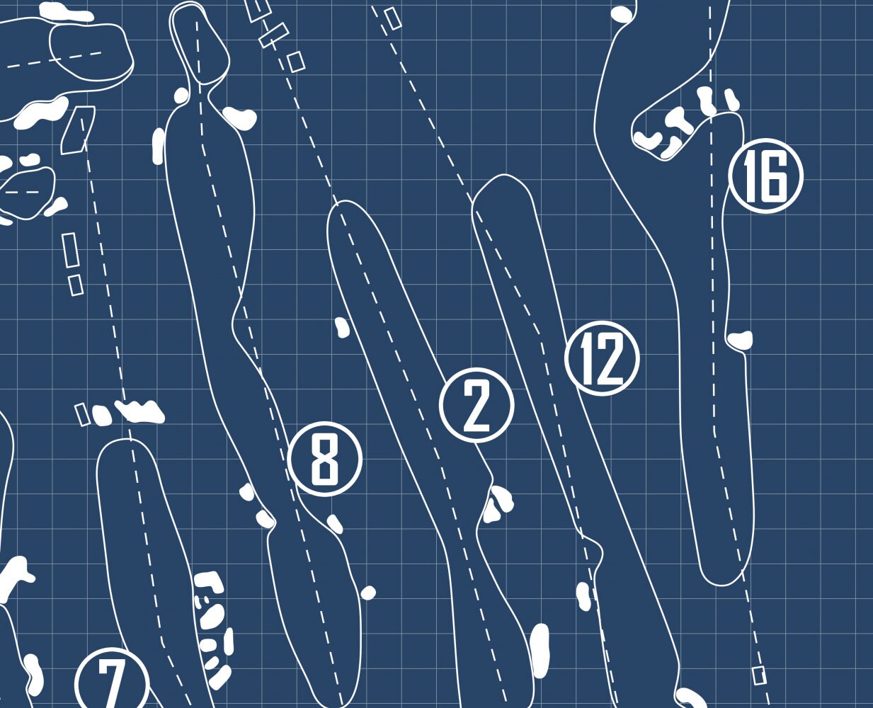 Plainfield Country Club Blueprint (Print)