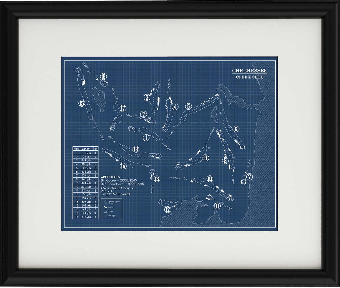 Chechessee Creek Club Blueprint (Print)