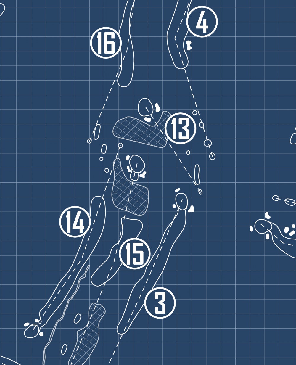 Turf Valley Resort Hialeah Course Blueprint (Print)