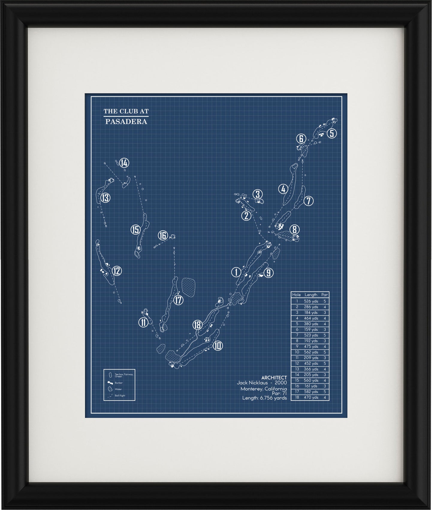 The Club at Pasadera Blueprint (Print)