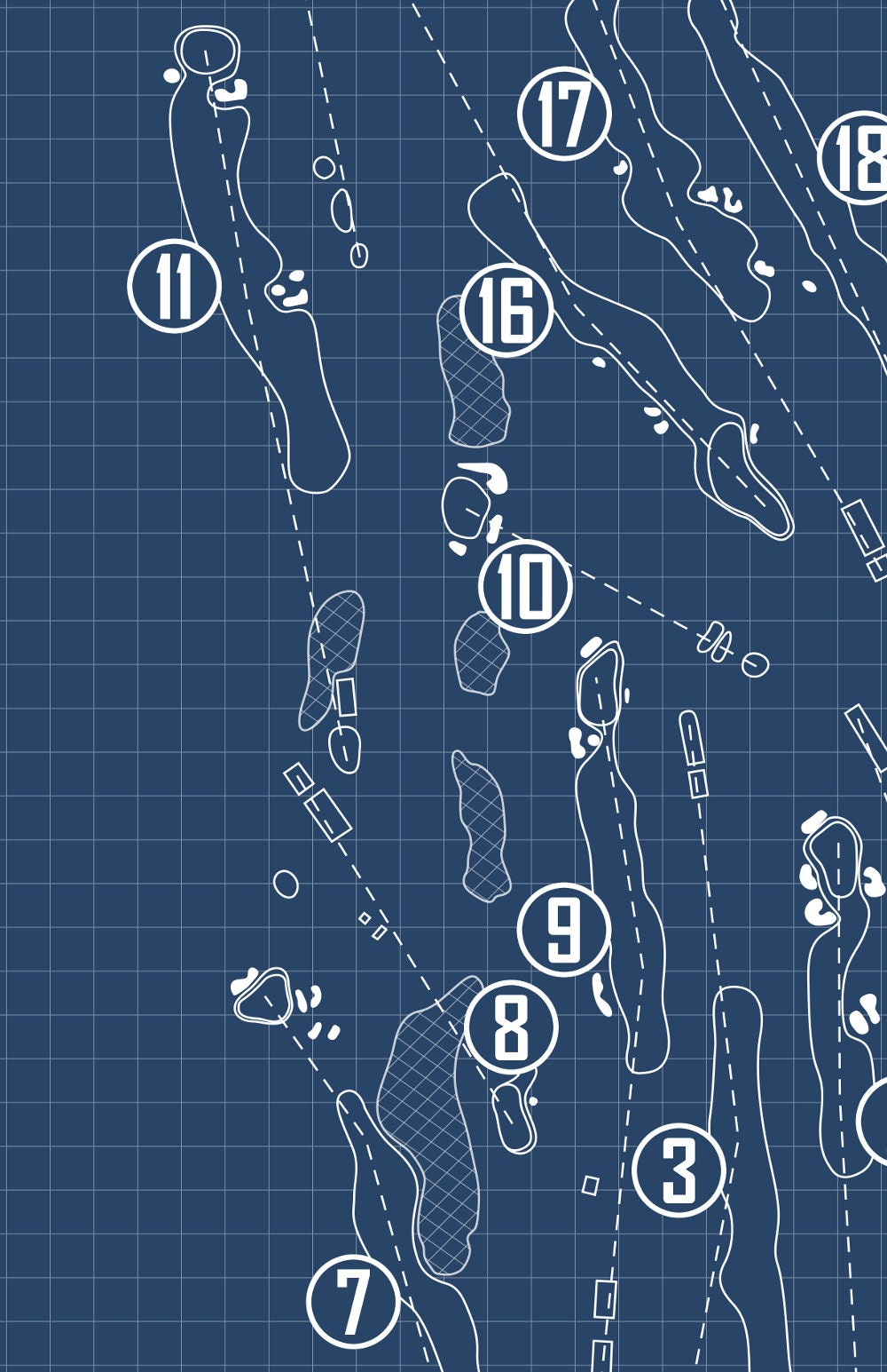 The Connecticut Golf Club Blueprint (Print)