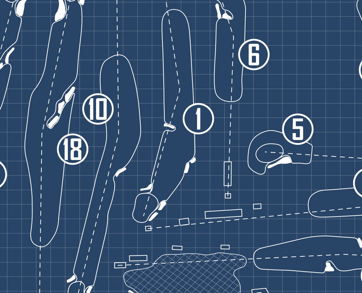 Westmoreland Country Club Blueprint (Print)