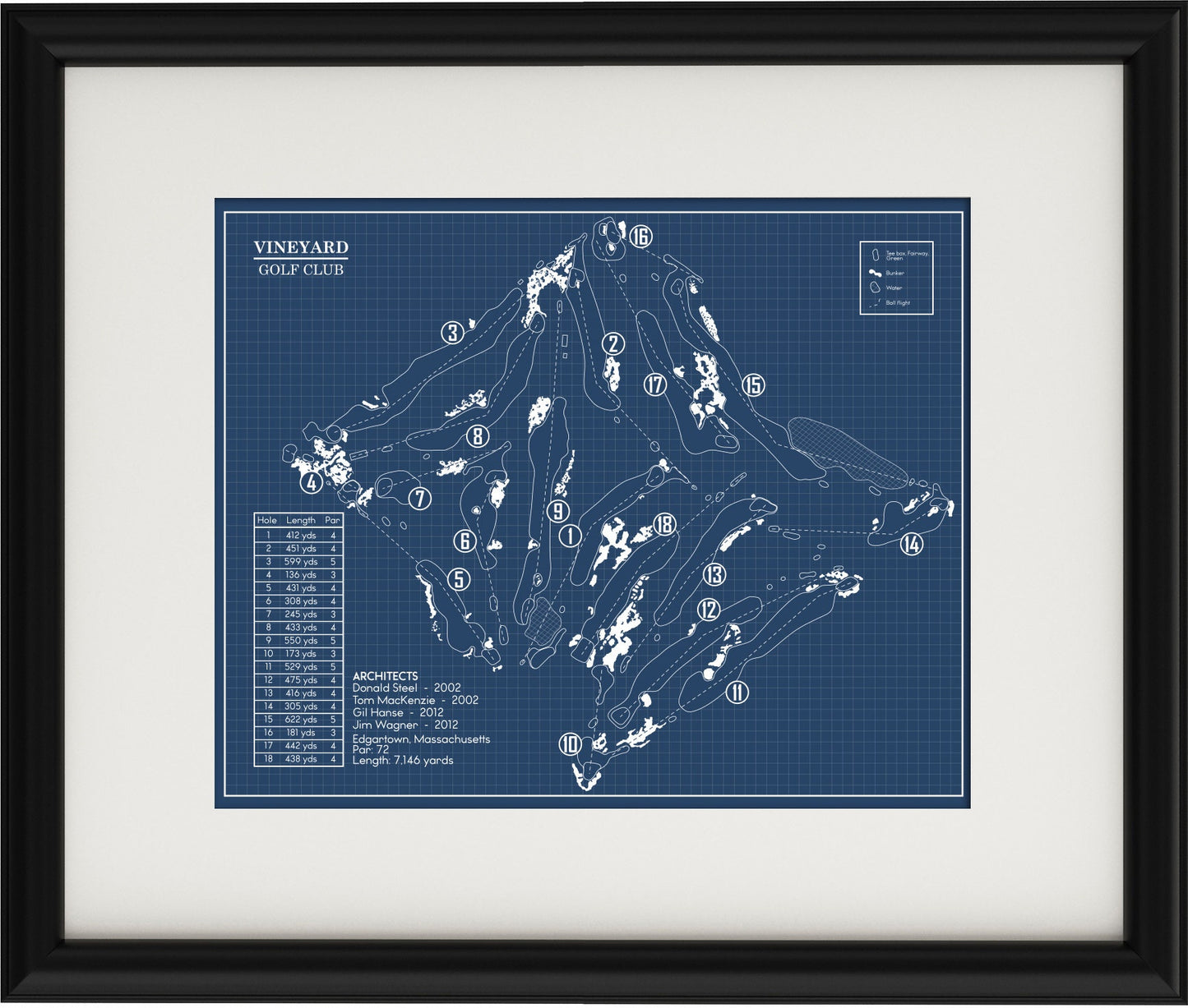 Vineyard Golf Club Blueprint (Print)