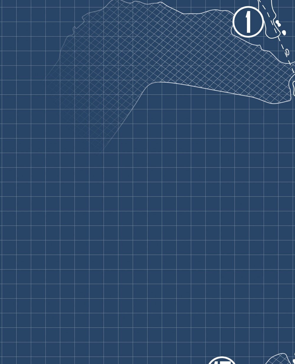 Shadow Glen Golf Club Blueprint (Print)