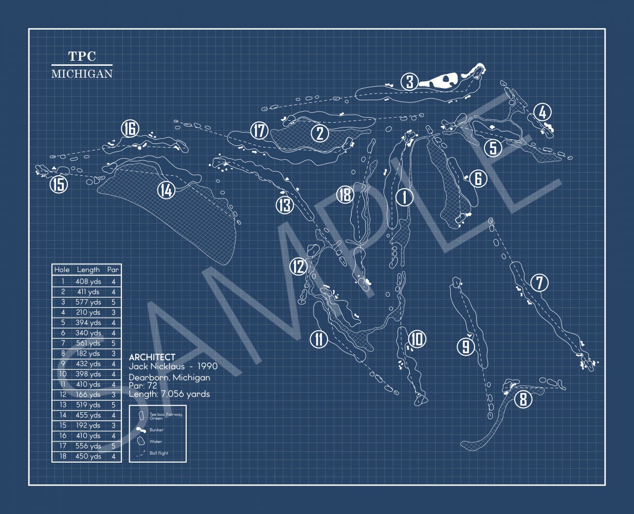 TPC Michigan Blueprint (Print)