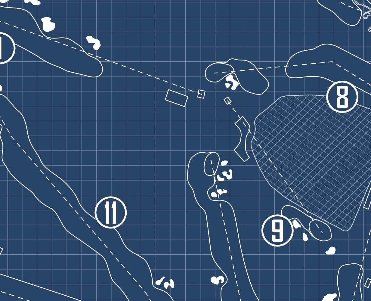 Stonewall Links Old Course Blueprint (Print)