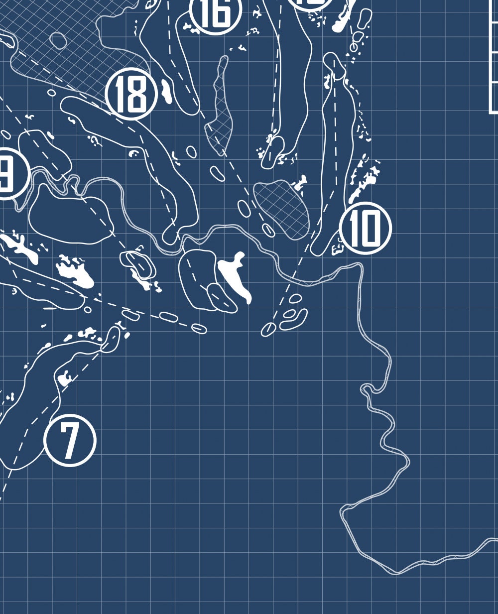 Whistling Straits - Irish Course Blueprint (Print)