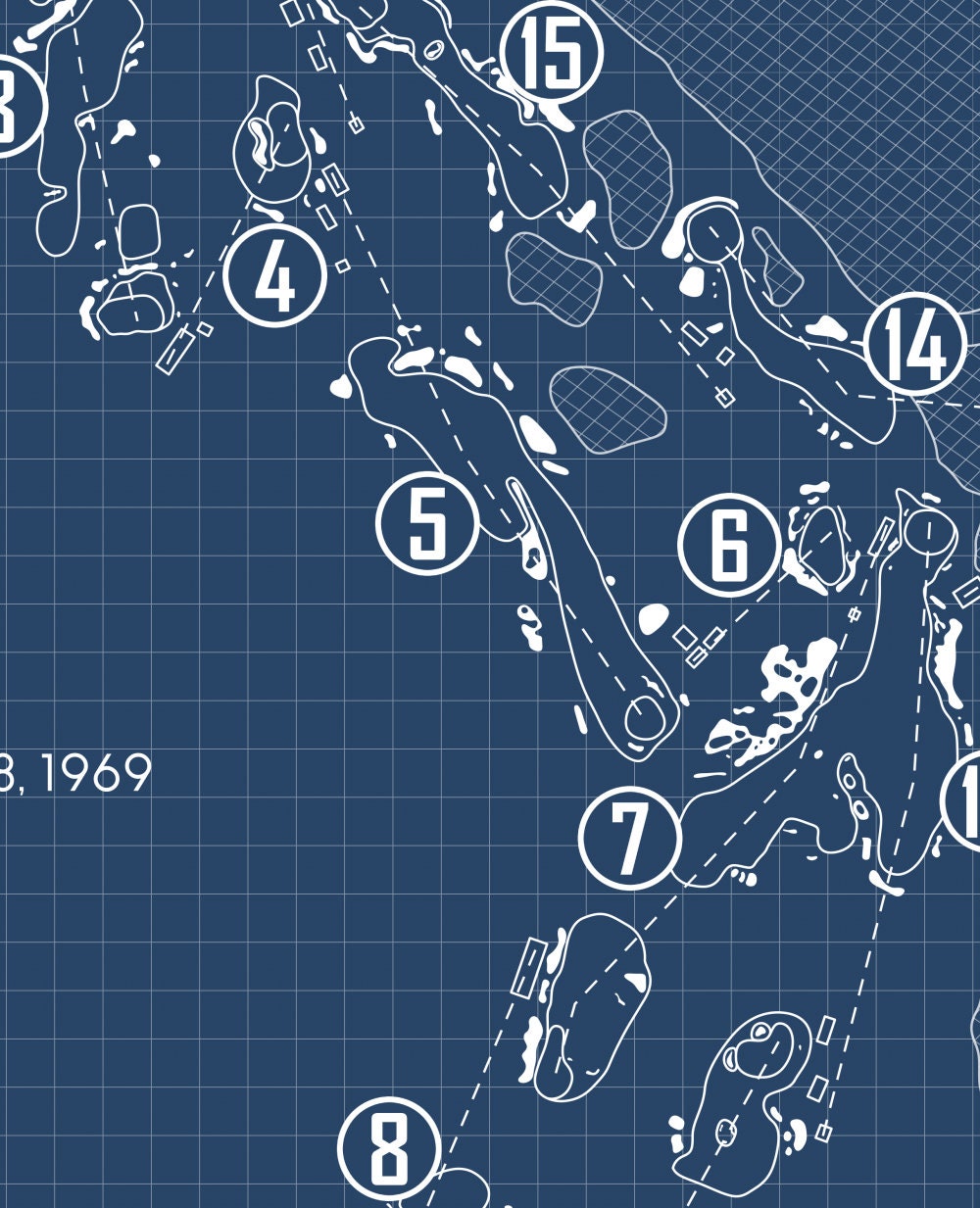 National Golf Links of America Blueprint (Print)