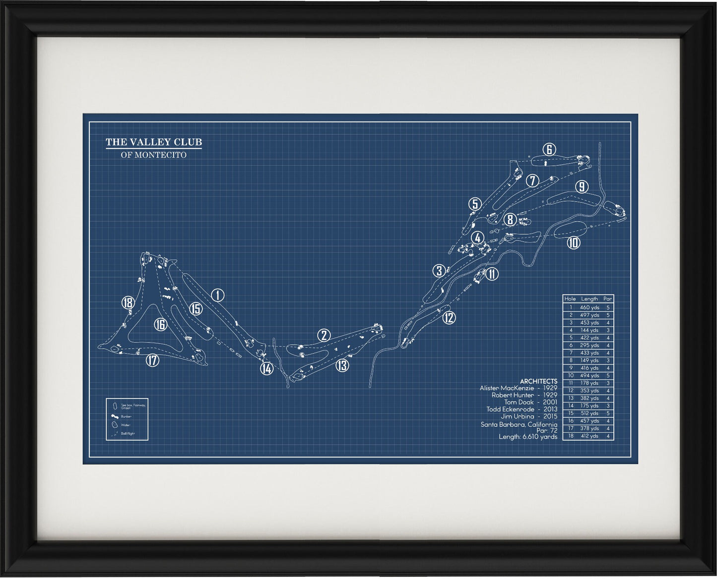 Valley Club of Montecito Blueprint (Print)