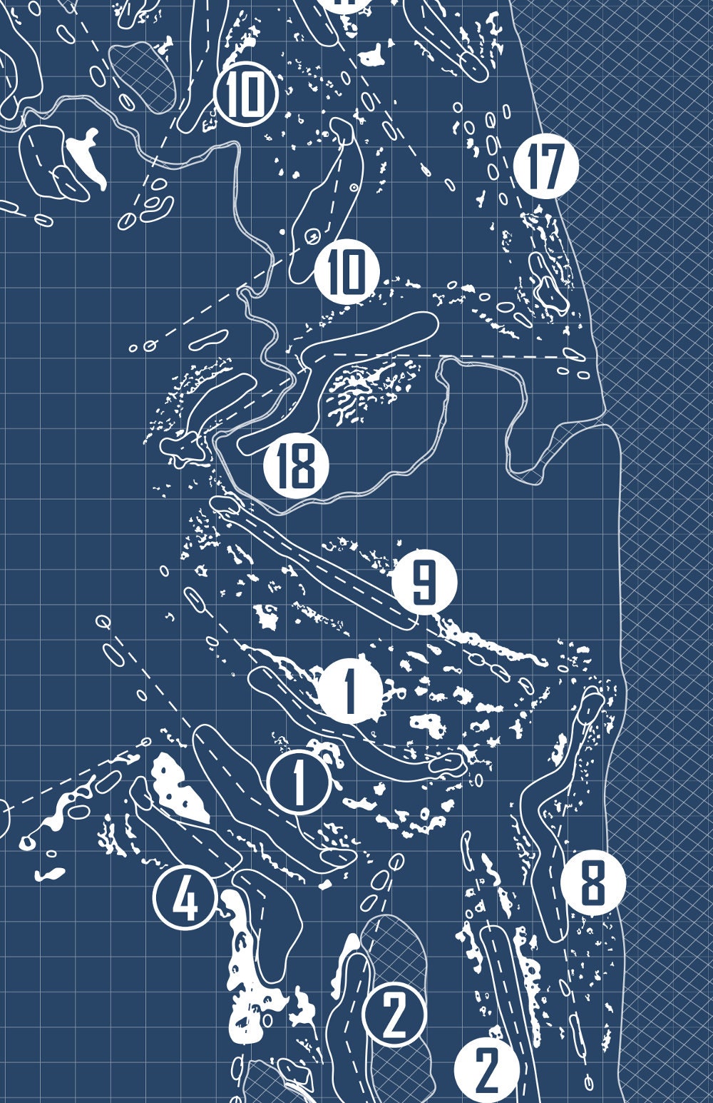 Whistling Straits Blueprint (Print)