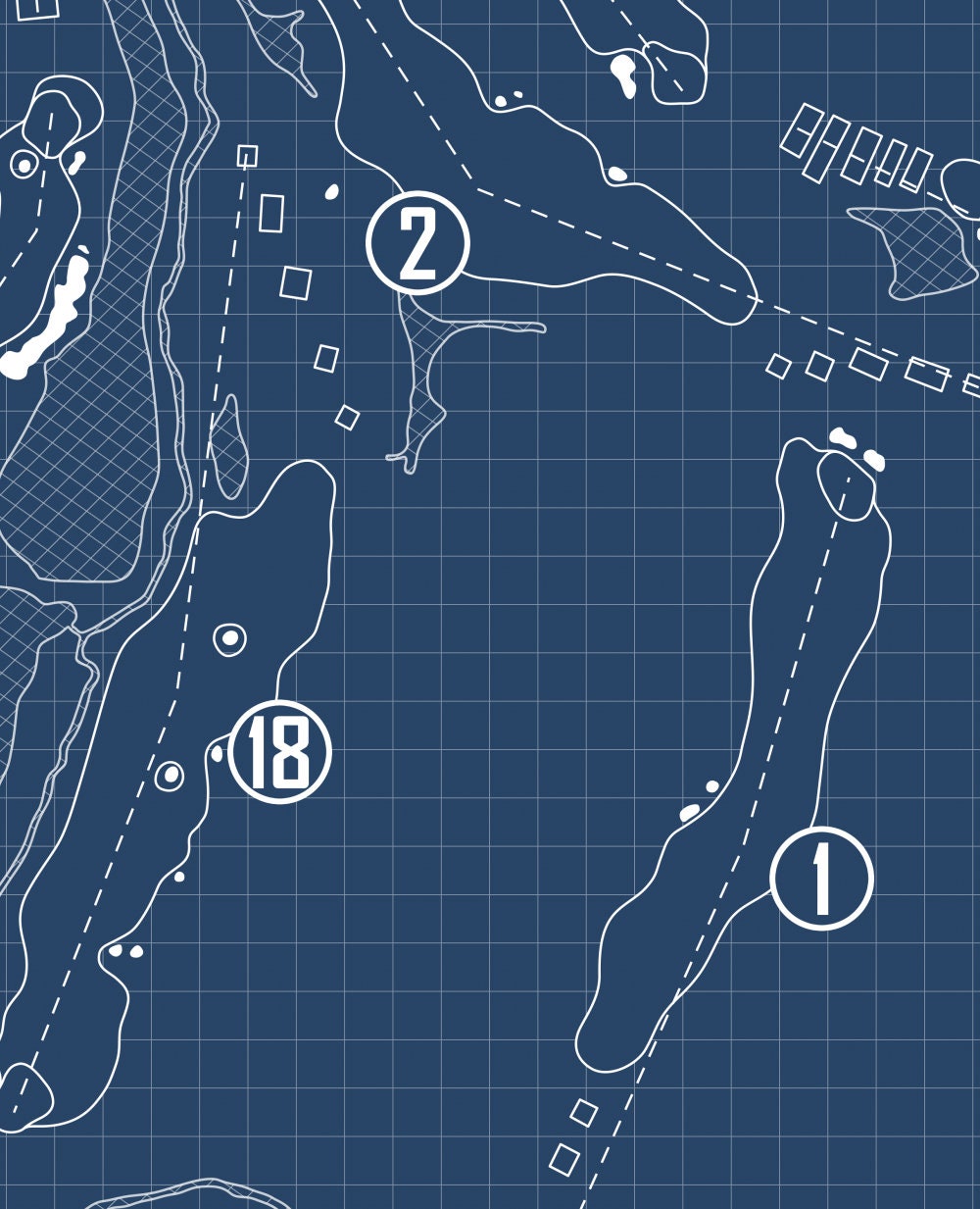 The Club at Strawberry Creek Blueprint (Print)