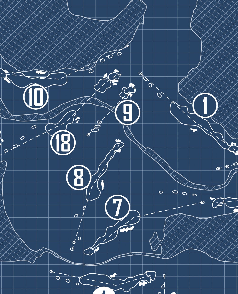 Pelican Lakes Resort & Golf Blueprint (Print)