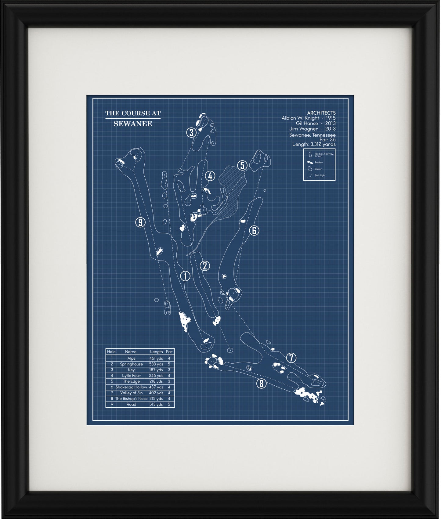 The Course at Sewanee Blueprint (Print)