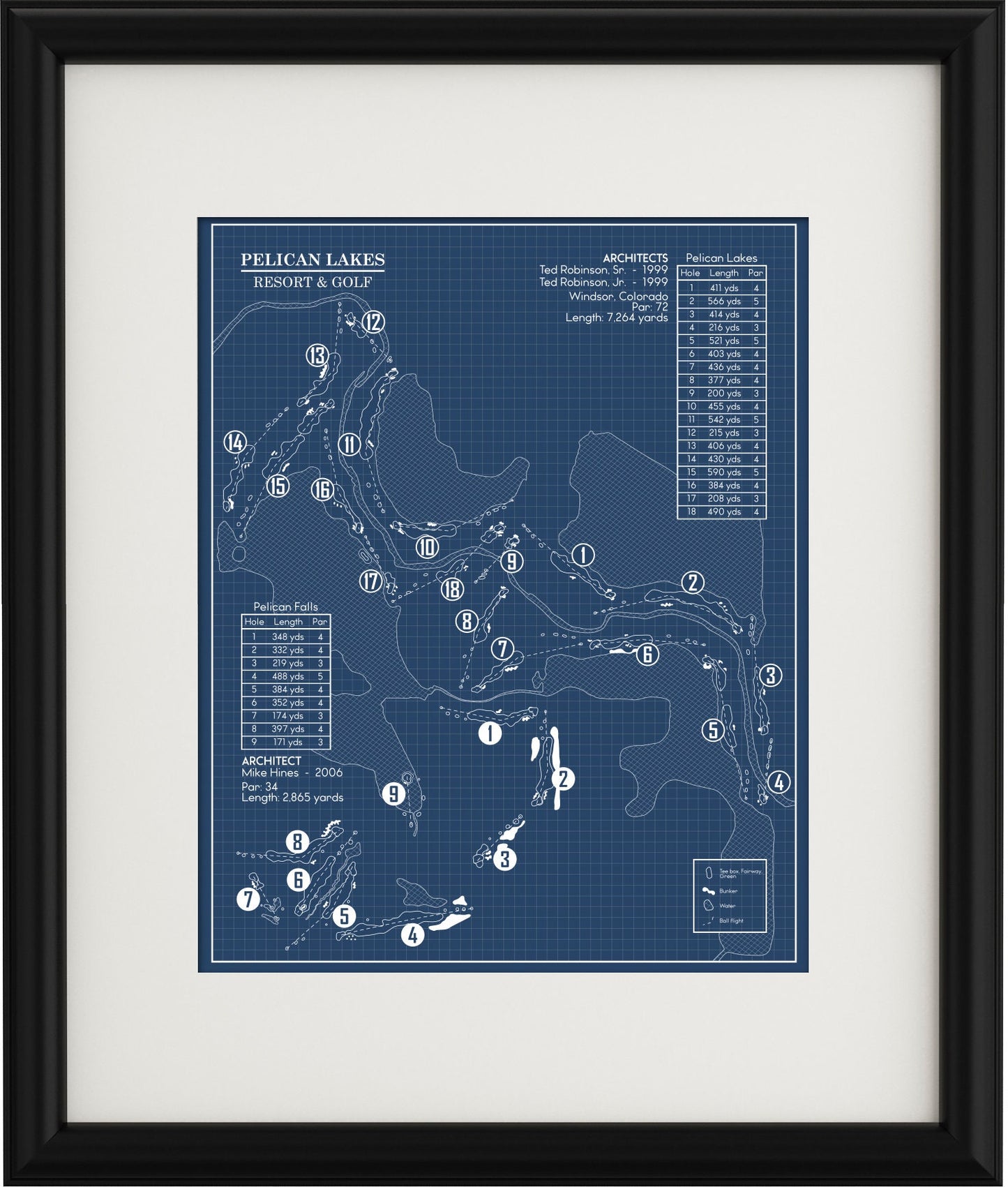 Pelican Lakes Resort & Golf Blueprint (Print)
