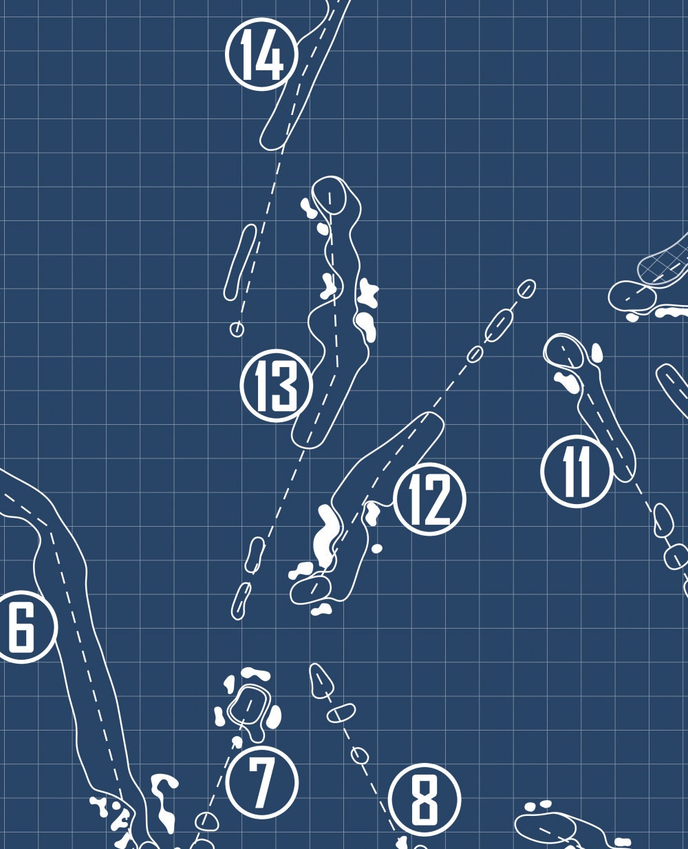 The Club at New Seabury Dunes Course Blueprint (Print)
