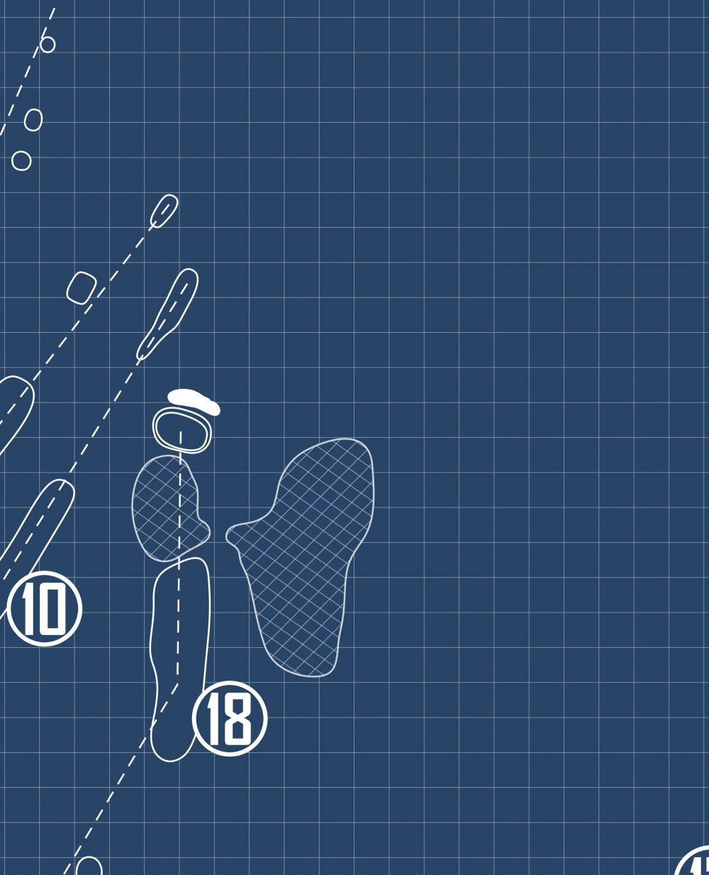 McCormick Creek Golf Course Blueprint (Print)