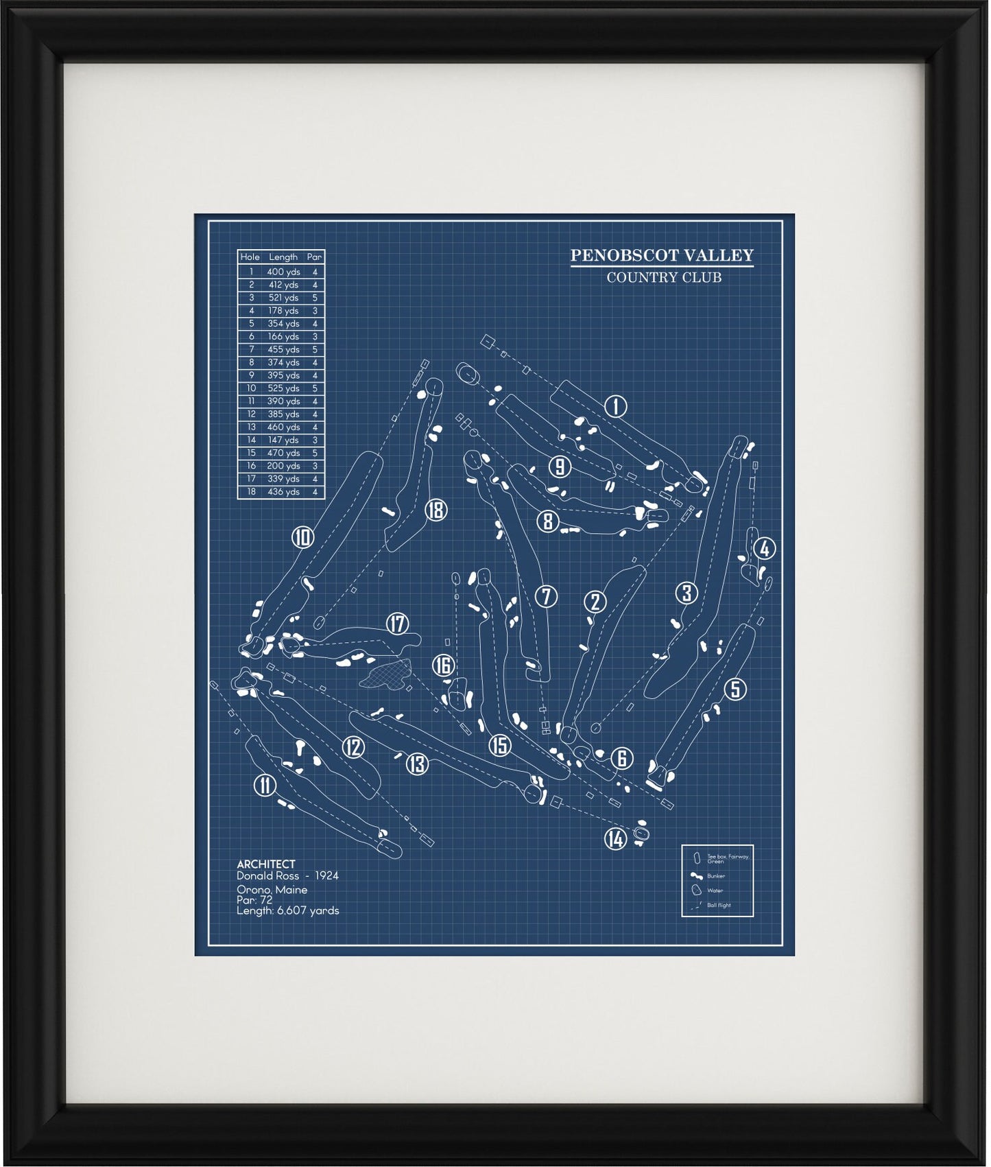 Penobscot Valley Country Club Blueprint (Print)