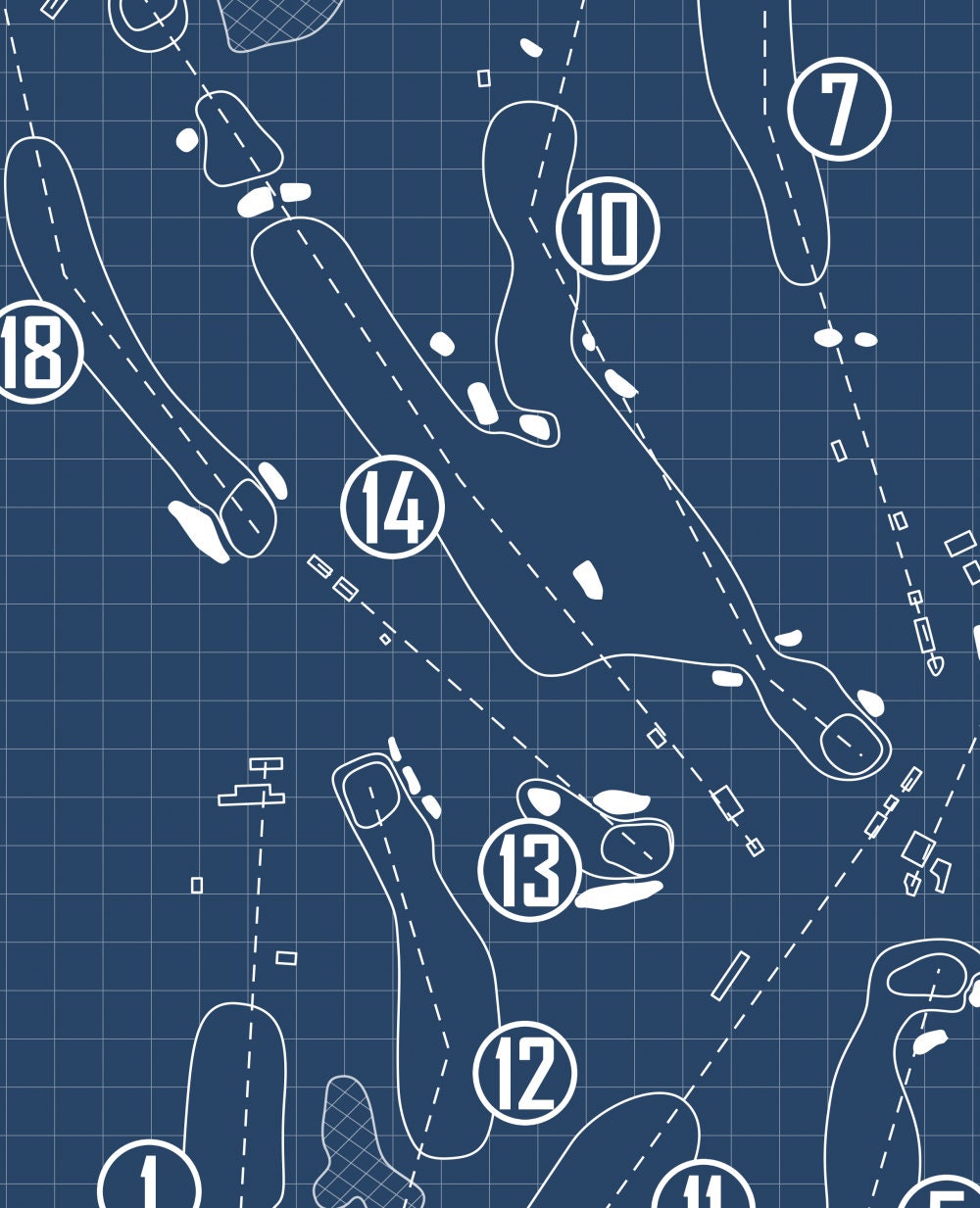 Lookout Mountain Club Blueprint (Print)