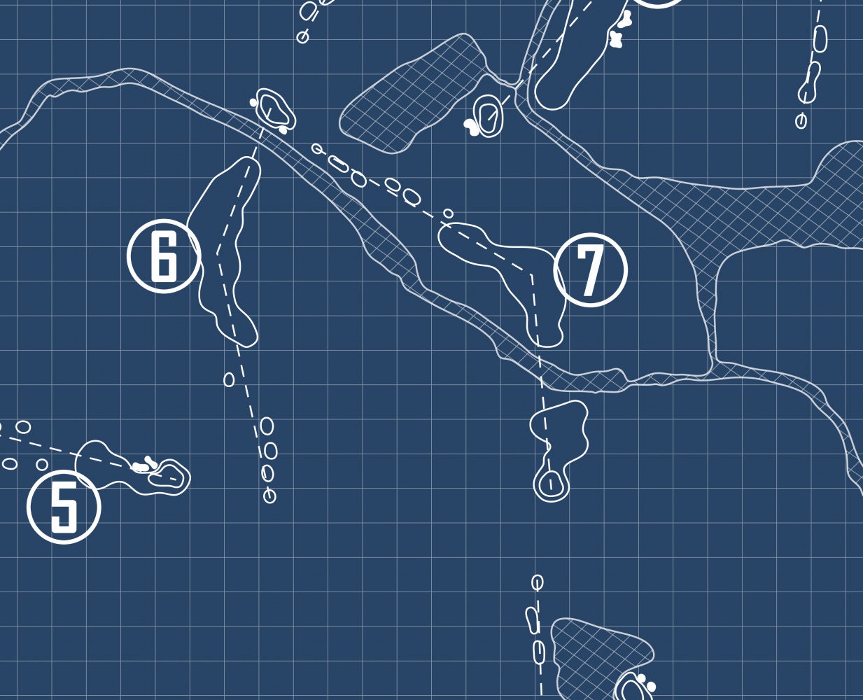 The Golf Club Fossil Creek Blueprint (Print)