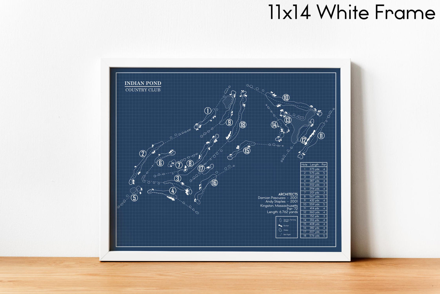 Indian Pond Country Club Blueprint (Print)