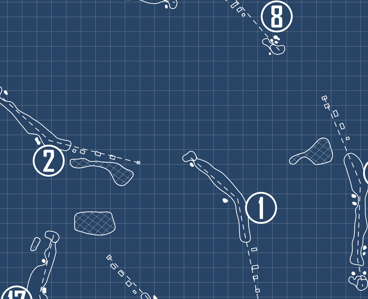 Jack Frost National Golf Club Blueprint (Print)