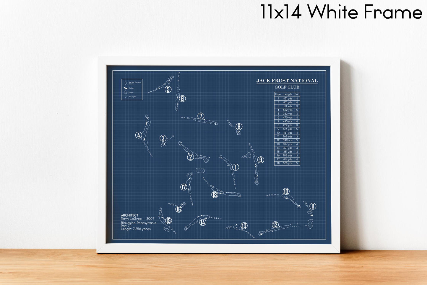 Jack Frost National Golf Club Blueprint (Print)