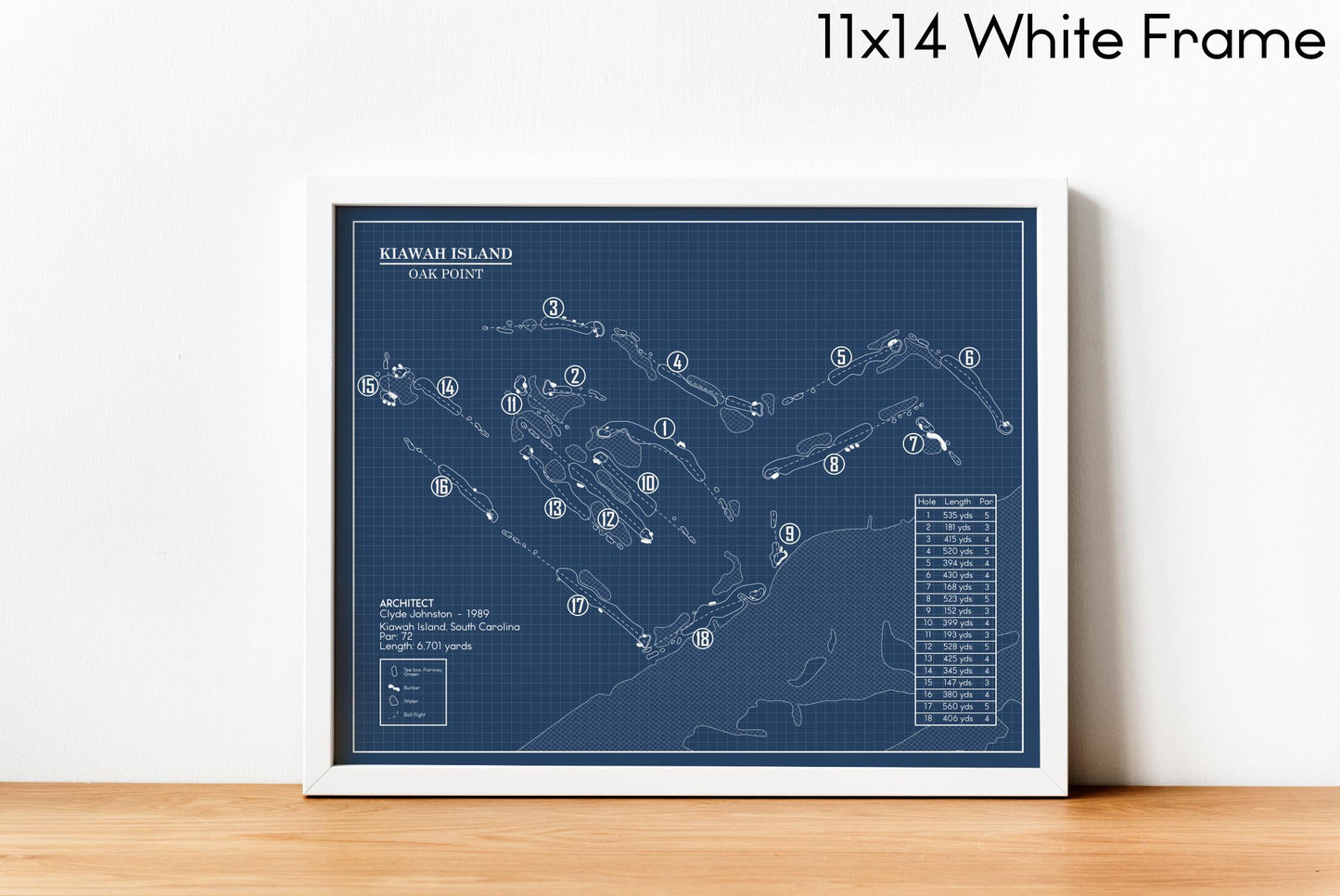 Kiawah Island Oak Point Blueprint (Print)