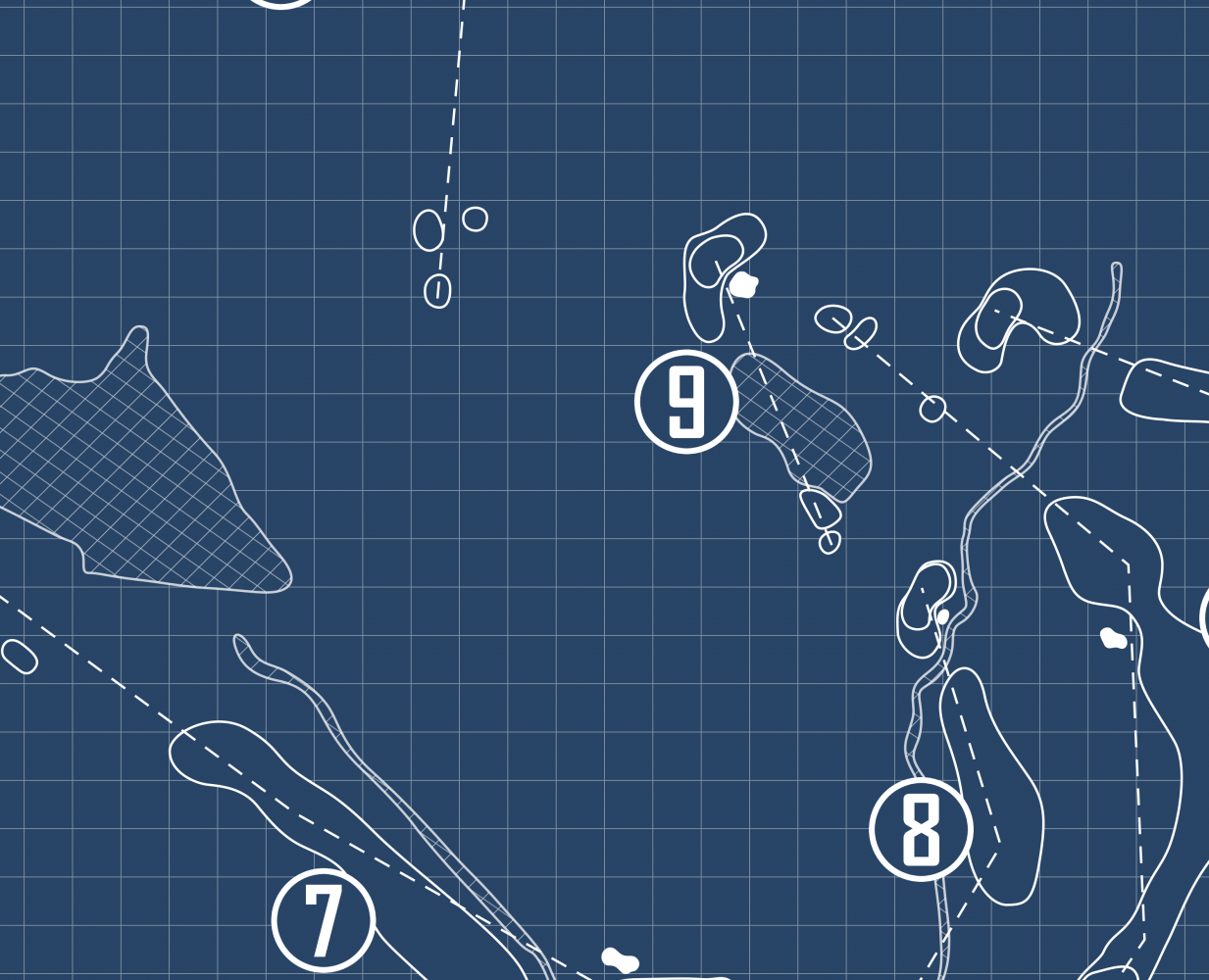 Kingwood Resort Golf Course Blueprint (Print)