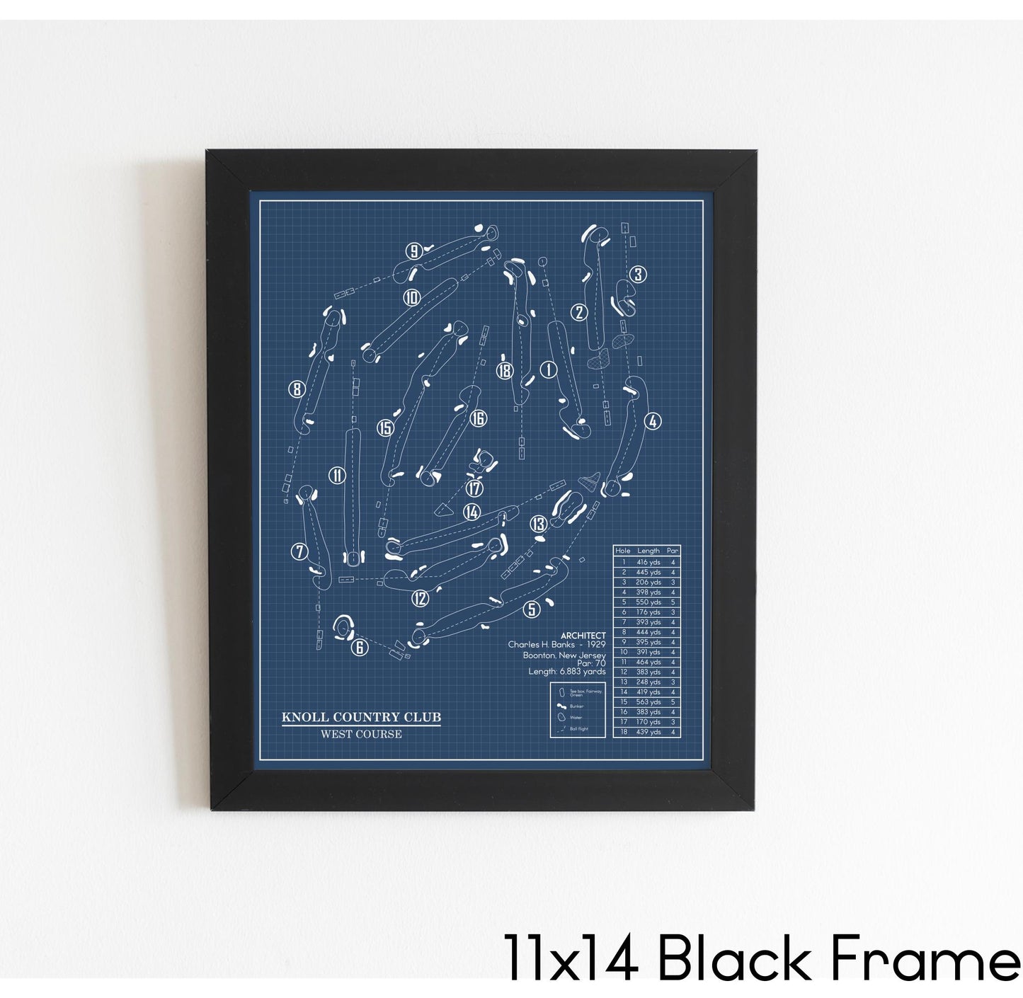 Knoll Country Club West Course Blueprint (Print)