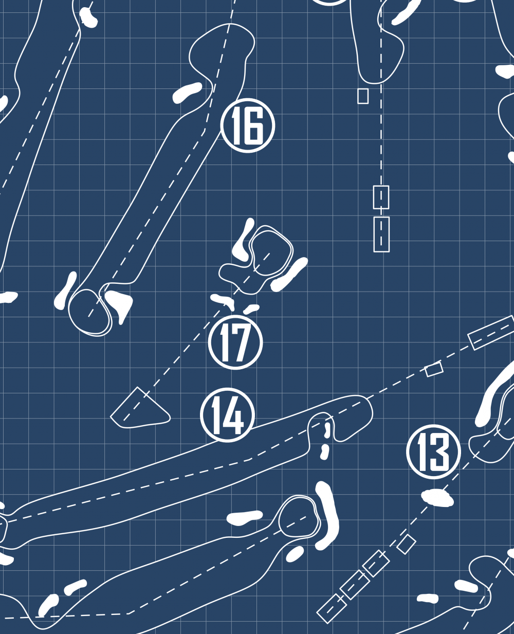 Knoll Country Club West Course Blueprint (Print)