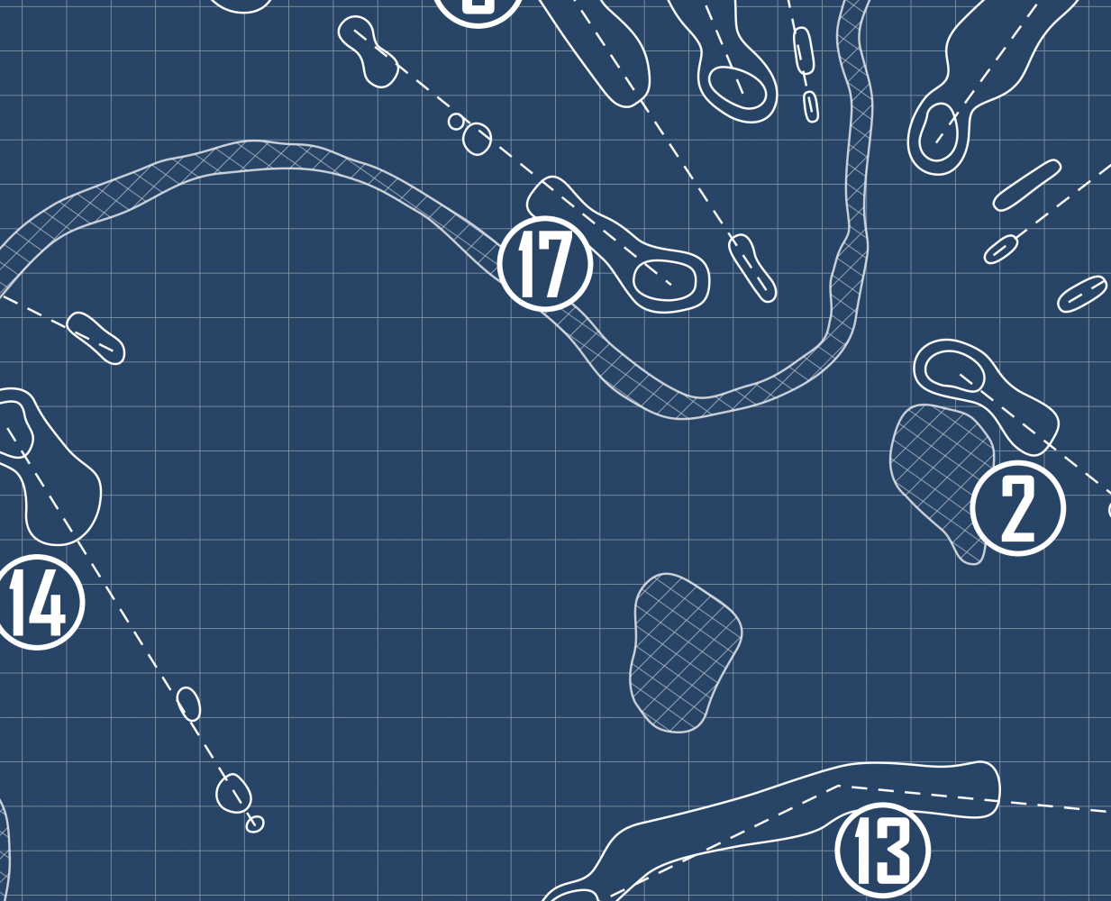 Lake Arlington Golf Course Blueprint (Print)