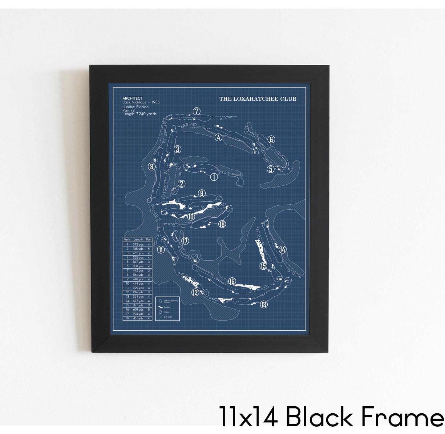 The Loxahatchee Club Blueprint (Print)