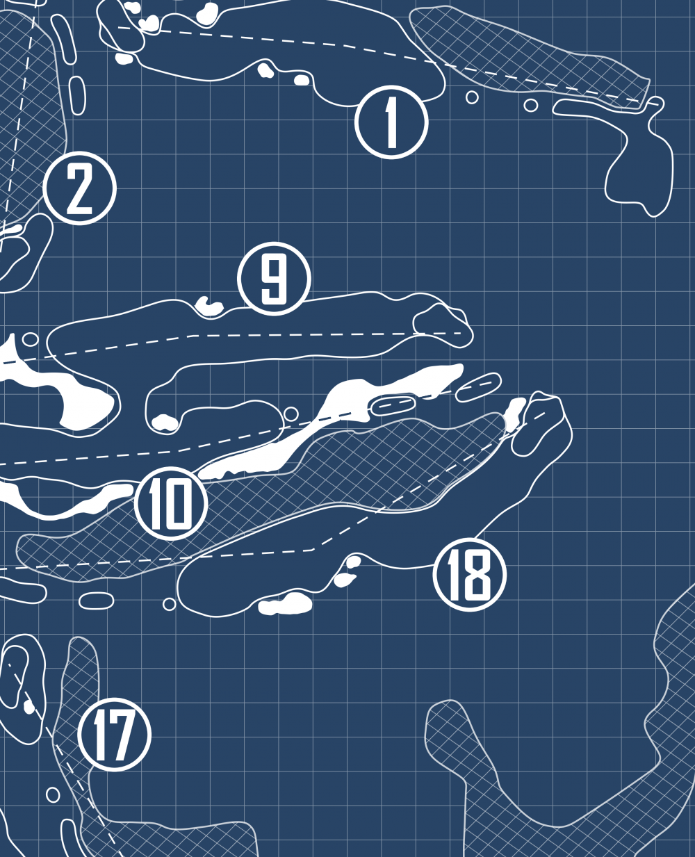 The Loxahatchee Club Blueprint (Print)