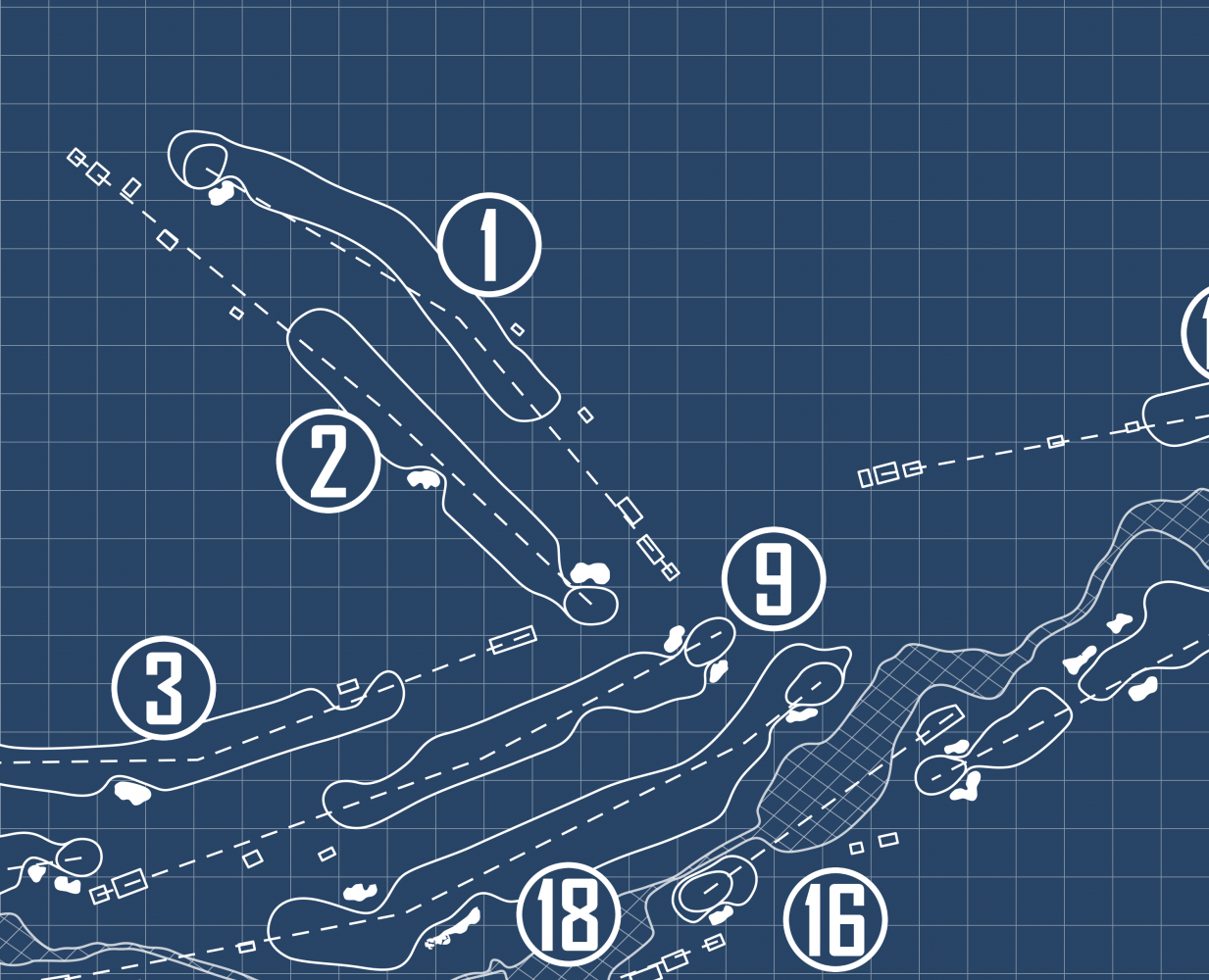 Marin Country Club Blueprint (Print)