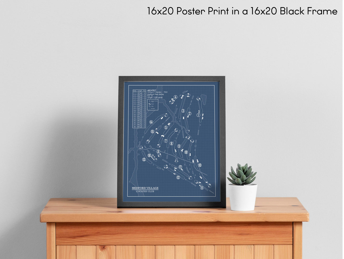Medford Village Country Club Blueprint (Print)