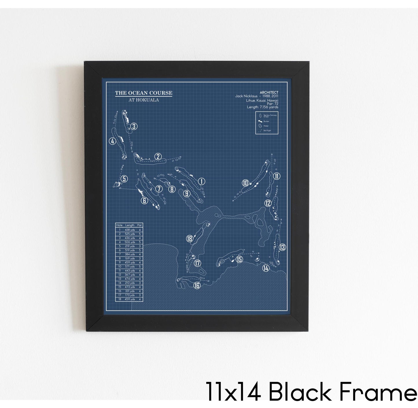The Ocean Course at Hokuala Blueprint (Print)