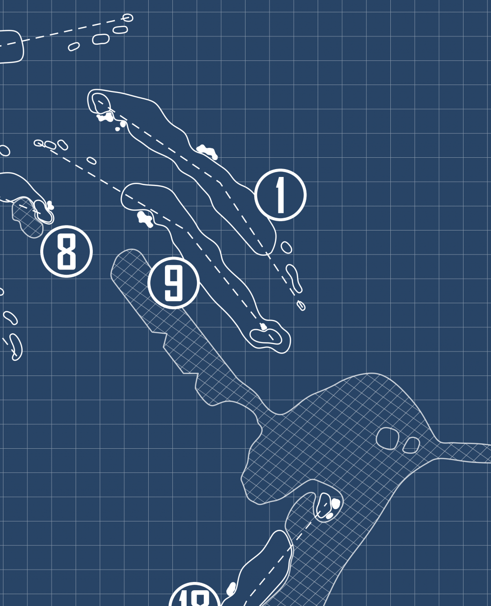 The Ocean Course at Hokuala Blueprint (Print)