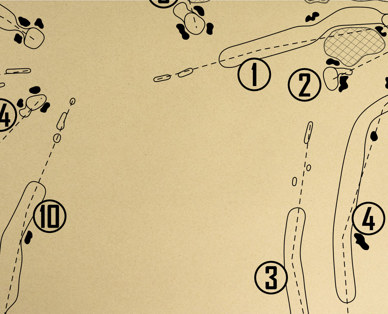 Ohio Prestwick Country Club Outline (Print)