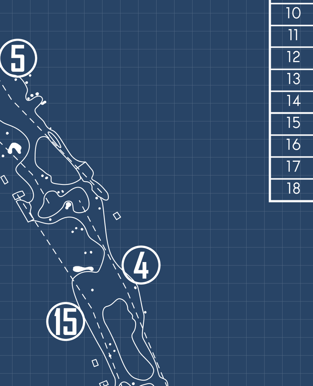 The Old Course at St Andrews Links Blueprint (Print)