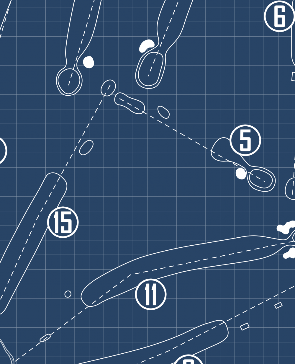Park Hills Golf Club Blueprint (Print)