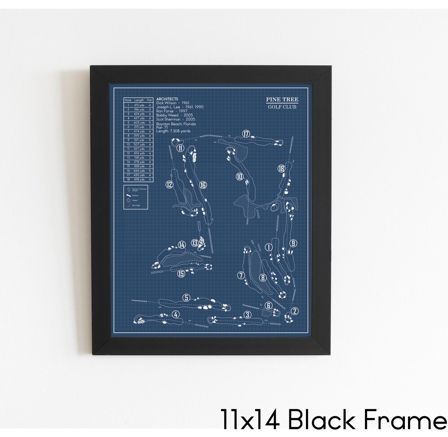 Pine Tree Golf Club Blueprint (Print)