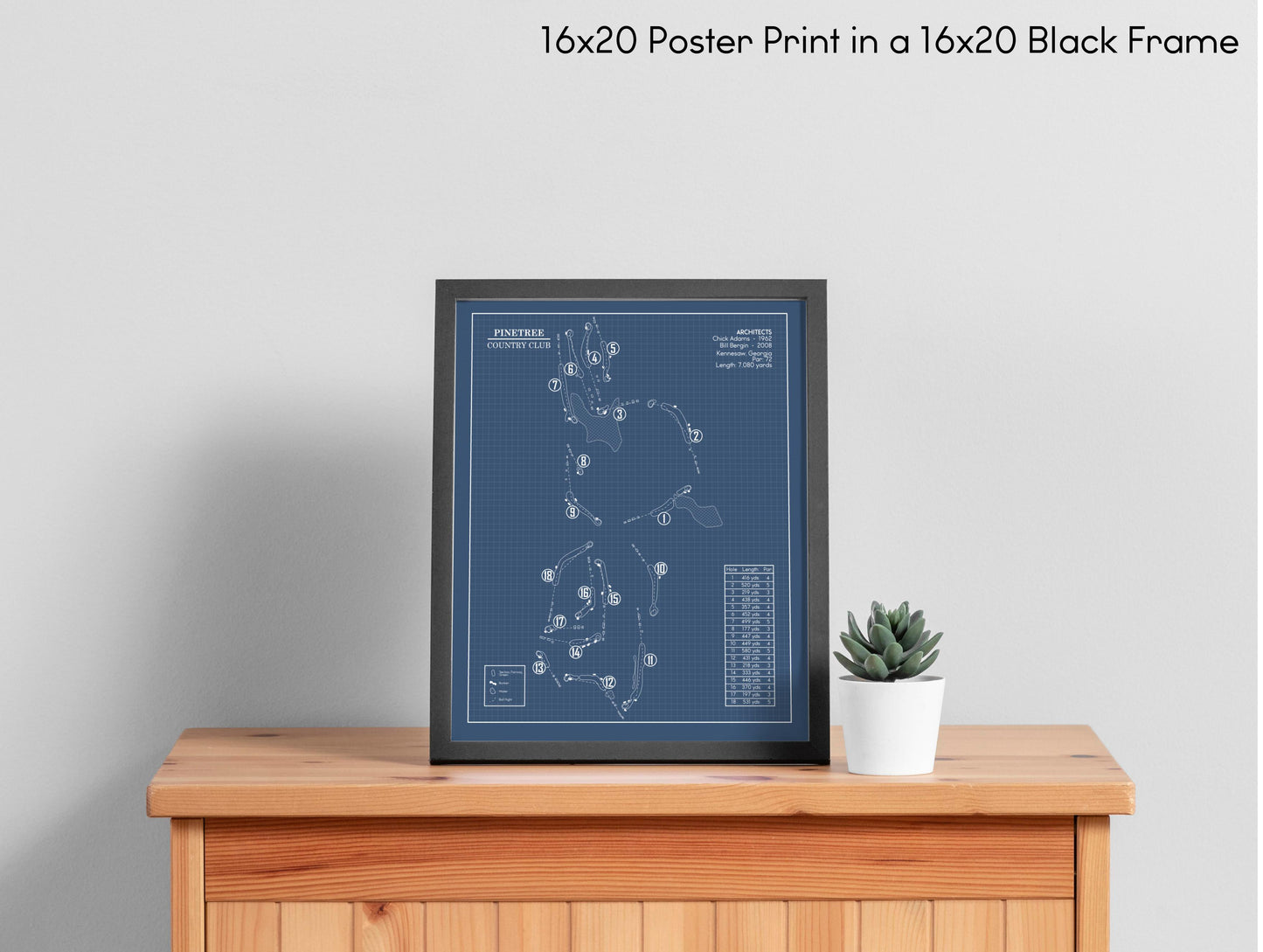 Pinetree Country Club Blueprint (Print)