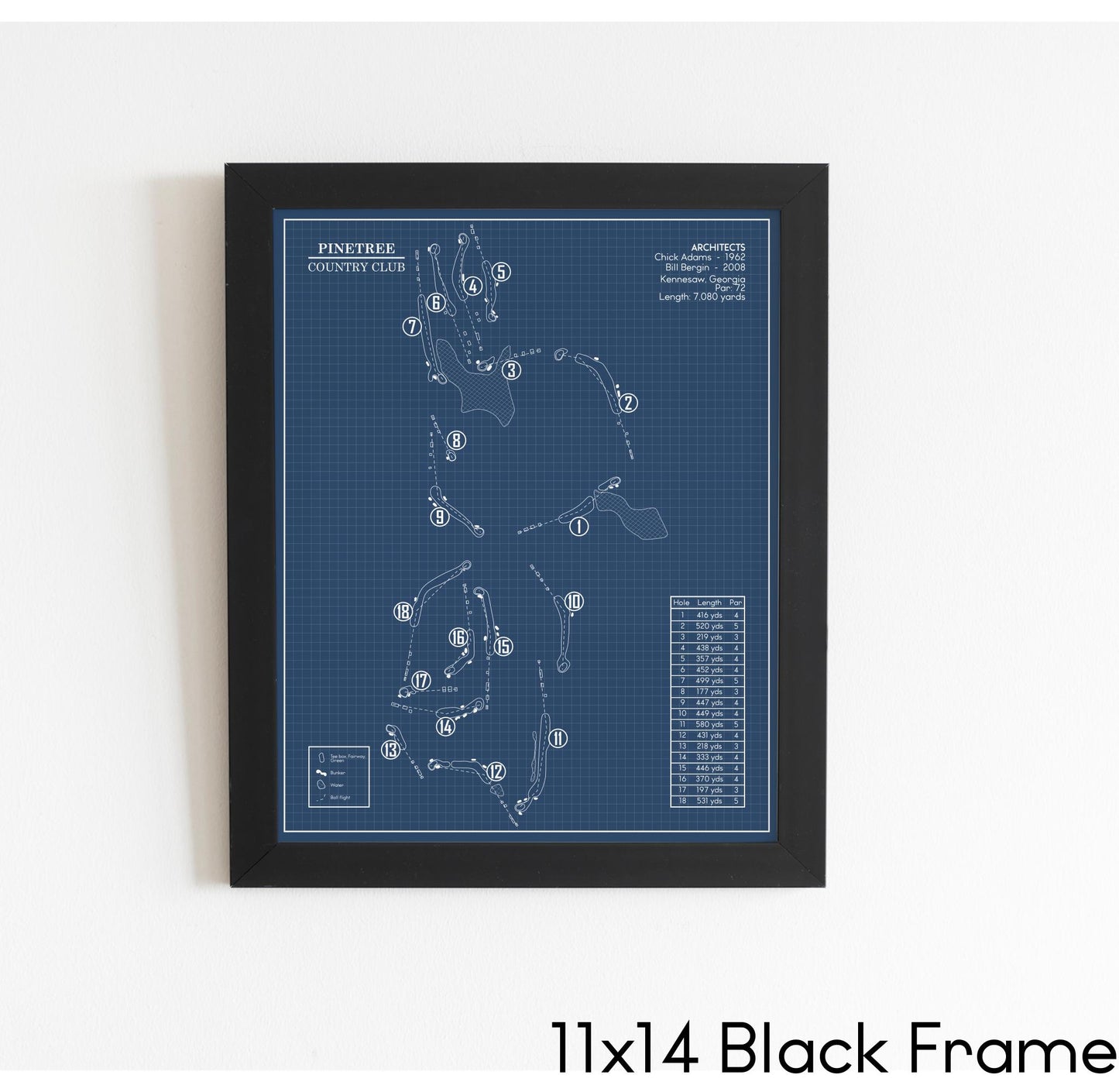 Pinetree Country Club Blueprint (Print)