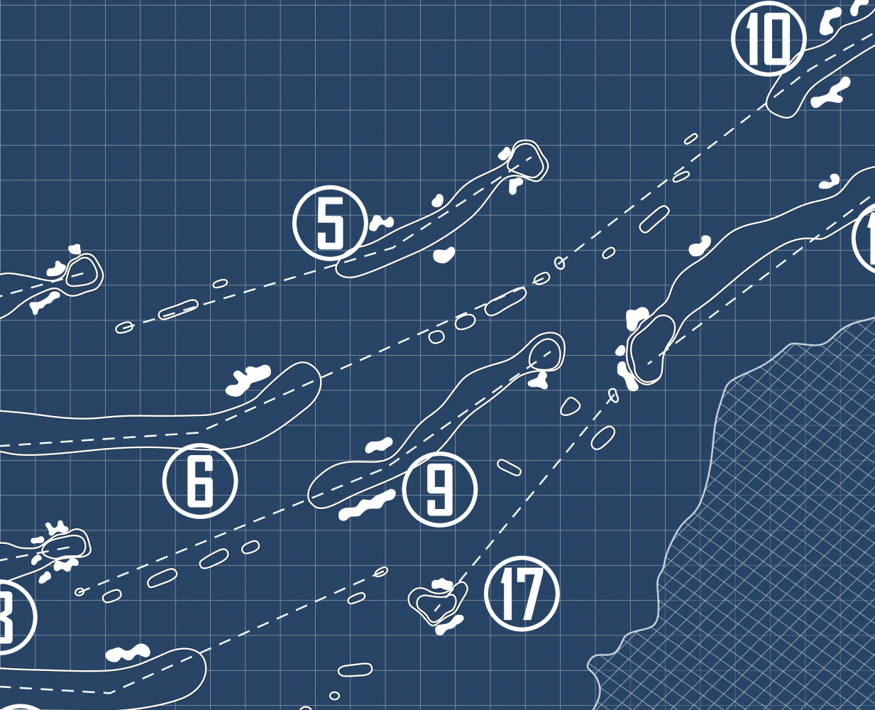 Poipu Bay Golf Course Blueprint (Print)