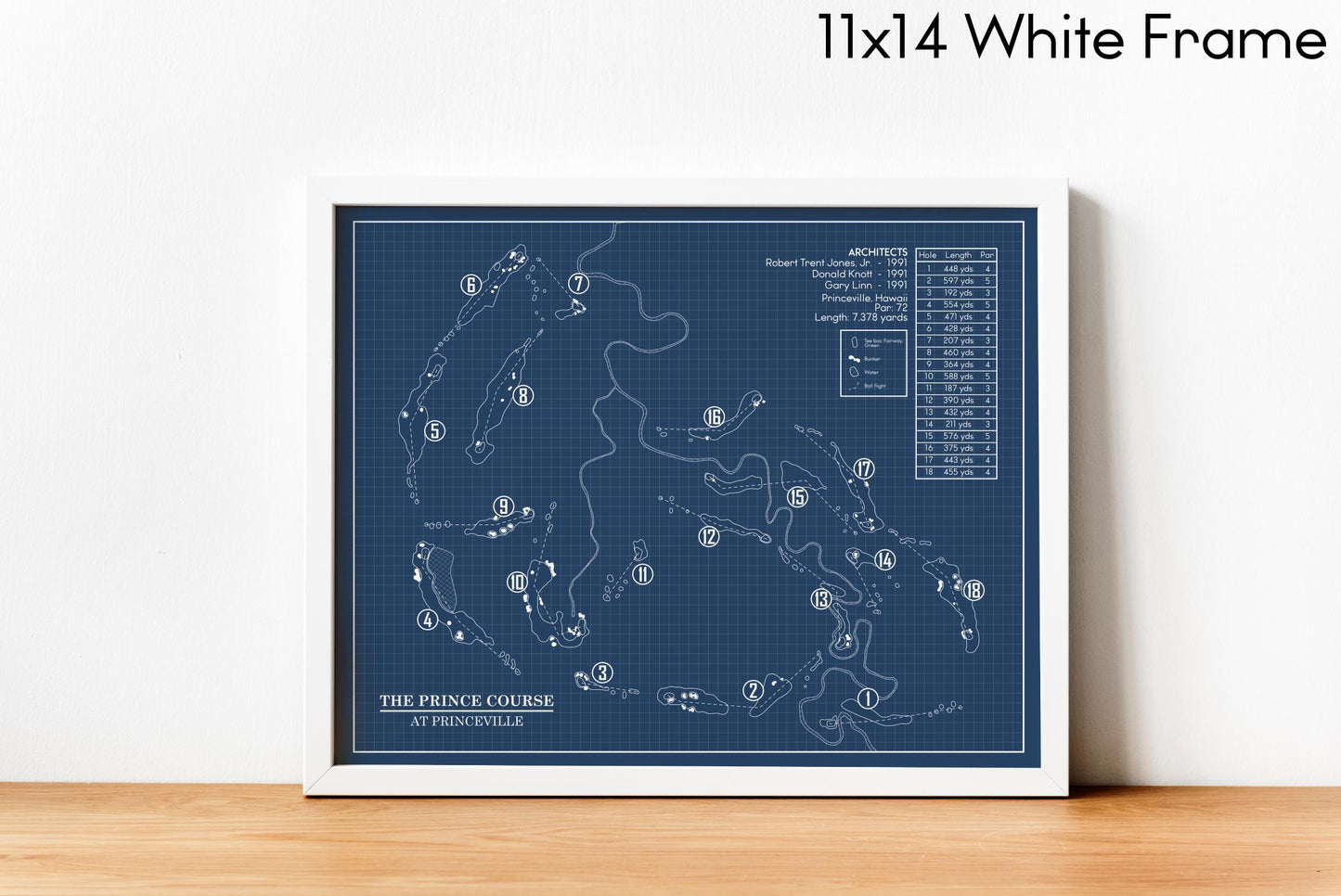 The Prince Course at Princeville Blueprint (Print)