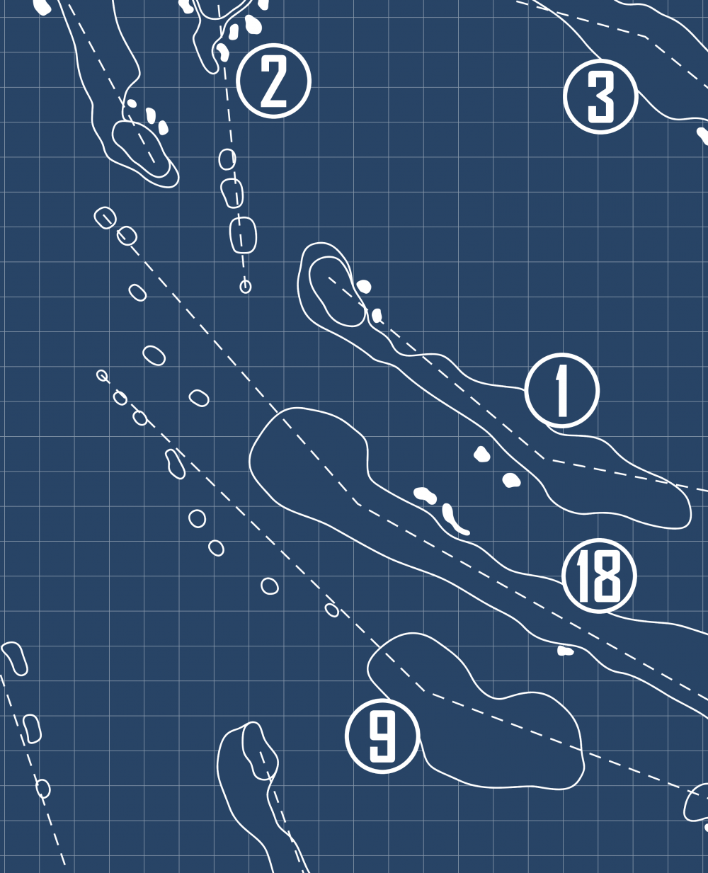 Red Sky Golf Club Norman Course Blueprint (Print)