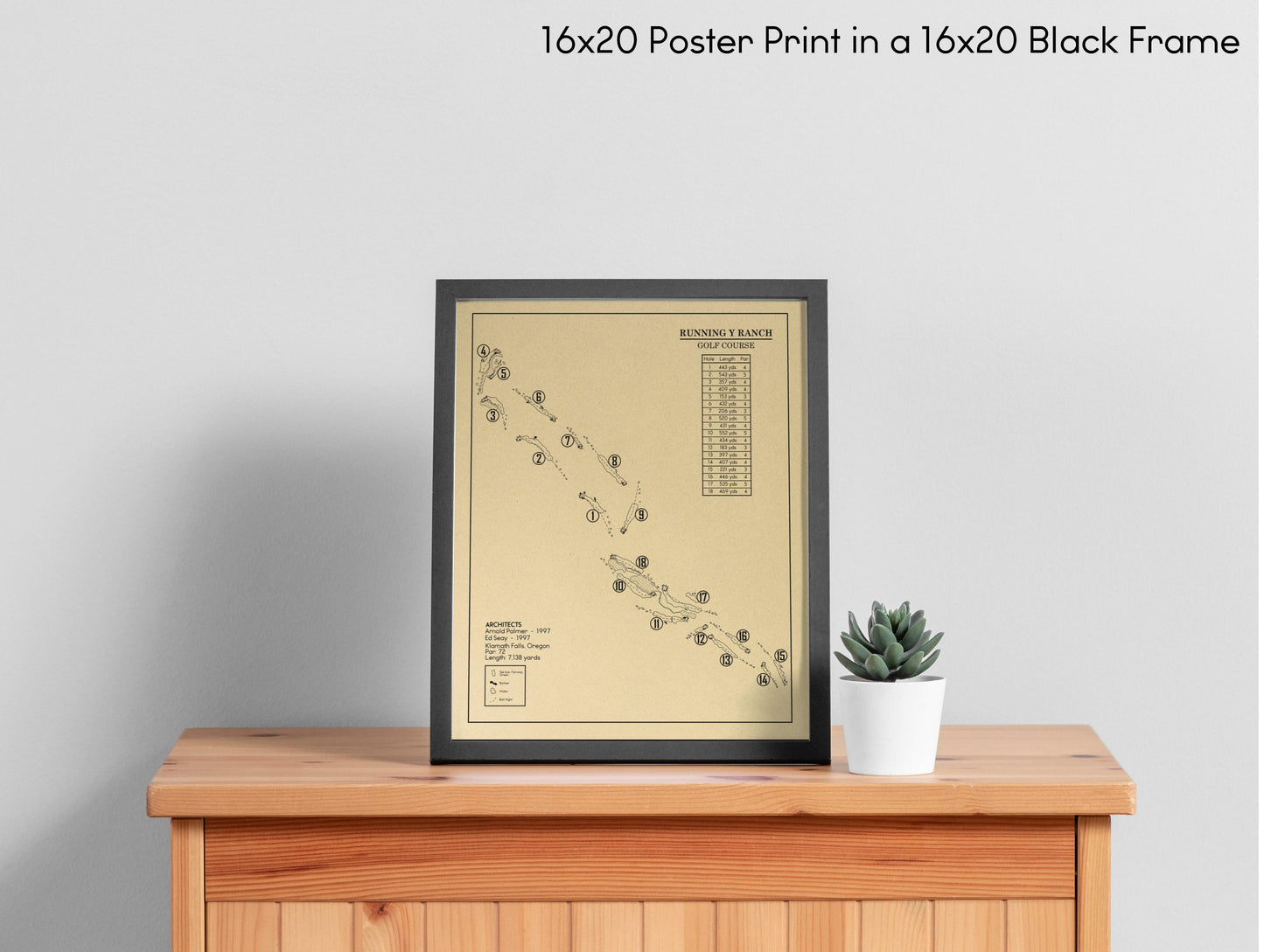 Running Y Ranch Golf Course Outline (Print)