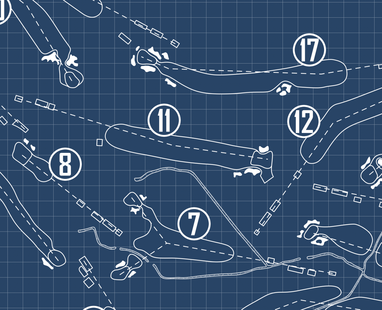 Tavistock Country Club Blueprint (Print)