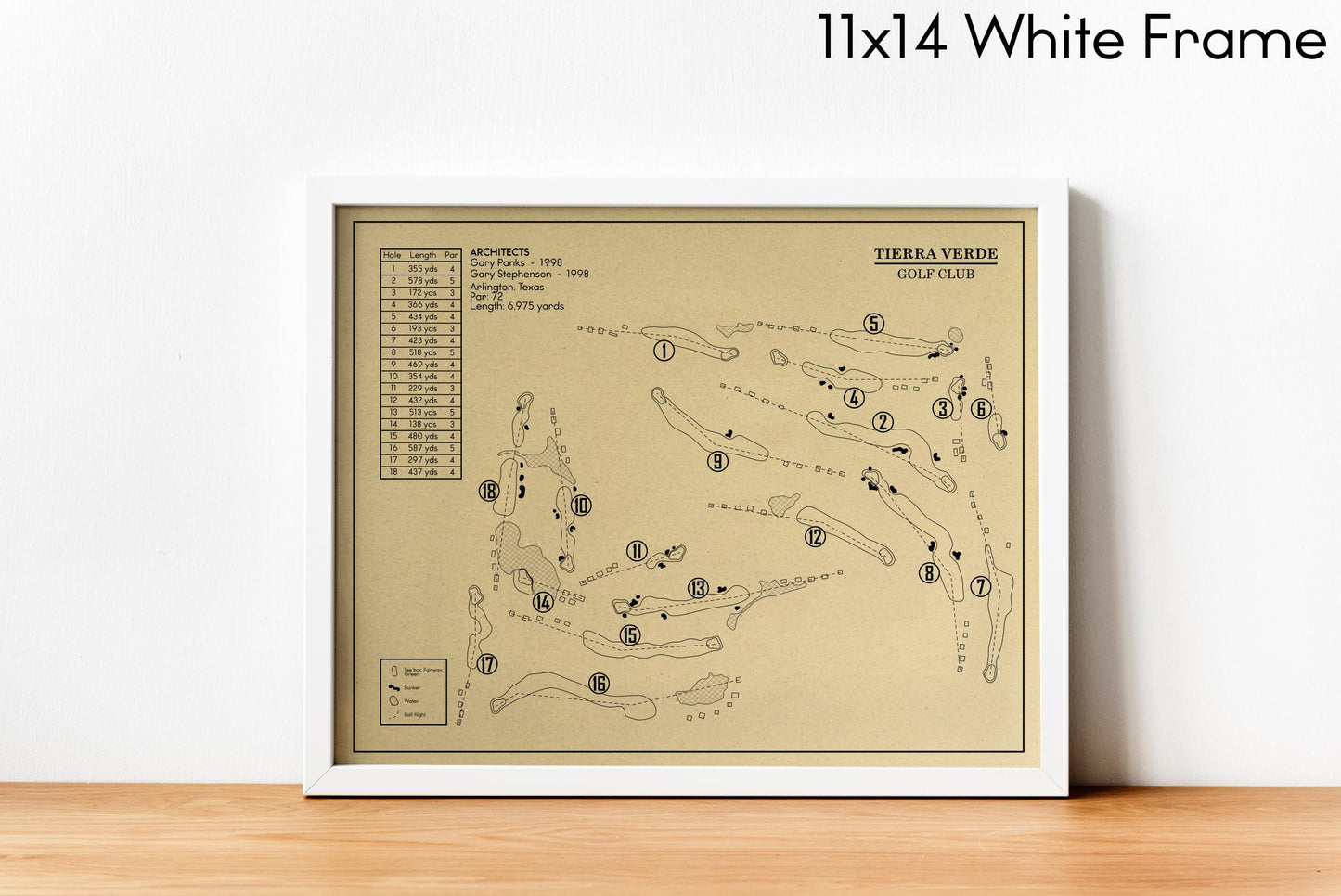 Tierra Verde Golf Club Outline (Print)
